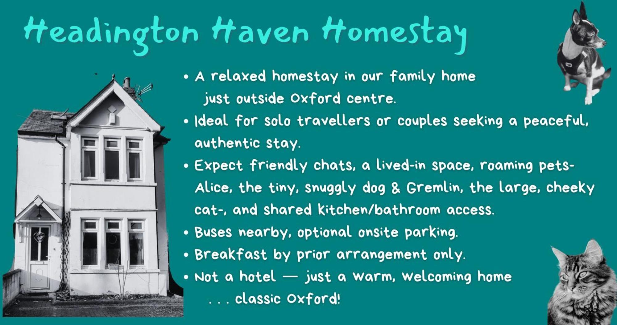 Headington Haven Alloggio in famiglia *